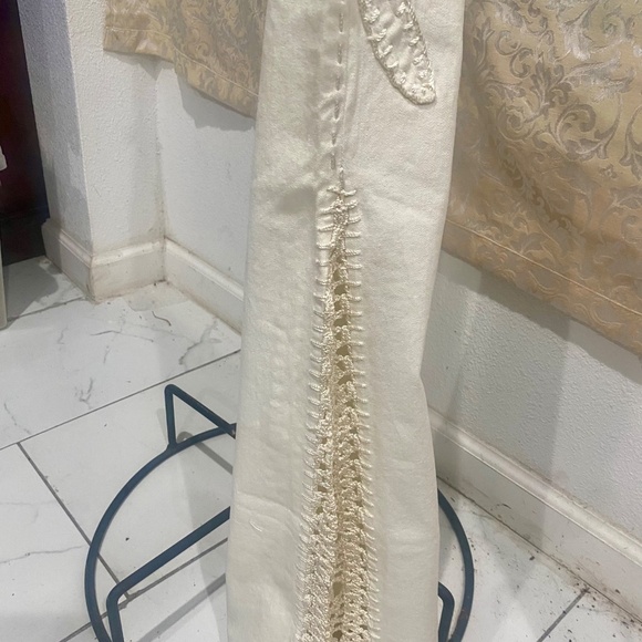 Parasuco Vintage Hand Stitched Embellished Denim Sz 27 - Picture 12 of 14